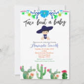 Garçon Fiesta cactus baby shower Invitation Muchac (Devant)