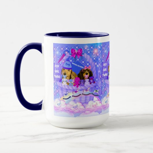 Garçon Fille Twins Café Mug (Gauche)