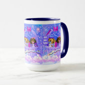 Garçon Fille Twins Café Mug (Devant droit)