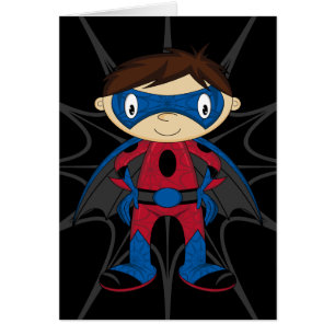 Garçon mignon de super héros