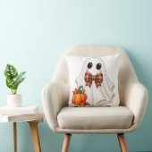 Garçon mignon fantôme et citrouille Coussin de lan (Chaise)