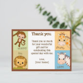 GARÇON MJS #150 de Merci de baby shower de jungle (Debout devant)