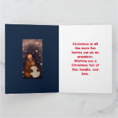 GARÇON N OURS GRANDSON CARTE DE NOËL (Intérieur)