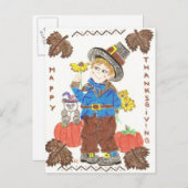 Garçon pèlerin 1 carte postale (Devant / Derrière)