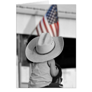 Garçon portant le Casquette Cowboy de son père