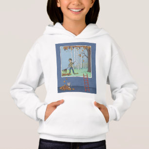 Garçon raking feuille sweat - shirt à capuche