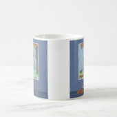 Garçon ramer feuille tasse à café (Centre)
