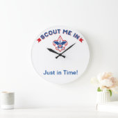 Garçon Scouts of America Horloge murale acrylique (Maison)