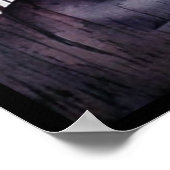 Garçon sous la Pleine lune Aquarelle affiche (Coin)