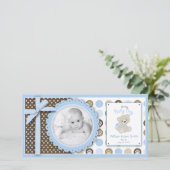 Garçon Teddy Carte photo de l'ours (Debout devant)