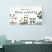 Garçon Train Anniversaire Grande bannière (Salon professionnel)