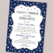 Garçon Twinkle Baby Sprinkle, invitations en argen