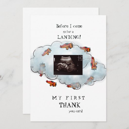 Garçon Ultrasound Funny Merci Baby Point de vue (Devant / Derrière)