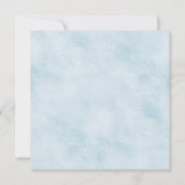 Garçons Aquarelle Bleu Or Bébé Douche Invitations (Dos)