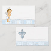 Garçons Baptême Cartes de table Cartes de place Ca (Devant / Derrière)