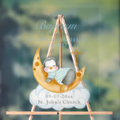 Garçons Baptême Christening Bienvenue Baby Penguin (Neutre)