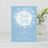 Garçons Bébé Il fait froid dehors Invitation (Debout devant)