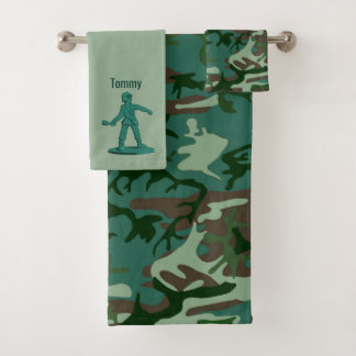 Garçons camouflage Ensemble de serviettes de bain