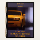 Garçons Classe école Muscle jaune Voiture (Devant)