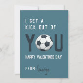 Garçons Classroom Soccer Valentines Carte (Devant)
