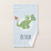 Garçons Cute Blue Dragon Nom du Motif Enfants (Serviette à main)