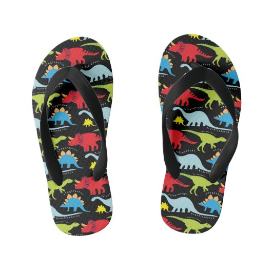 Garçons fun Dinosaur motif tongs flops (Semelle)