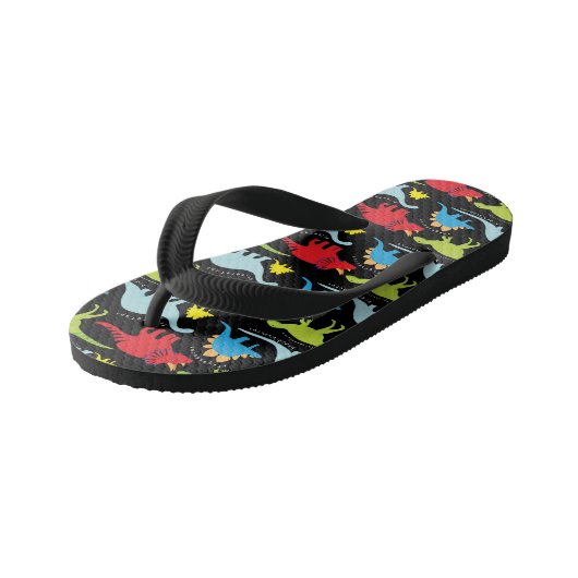 Garçons fun Dinosaur motif tongs flops (Incliné)