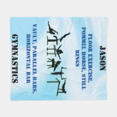 Garçons Gymnastique Couverture en polaire personna (Devant (Horizontal))