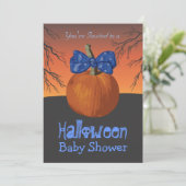 Garçons Halloween Baby Shower Invitations (Debout devant)
