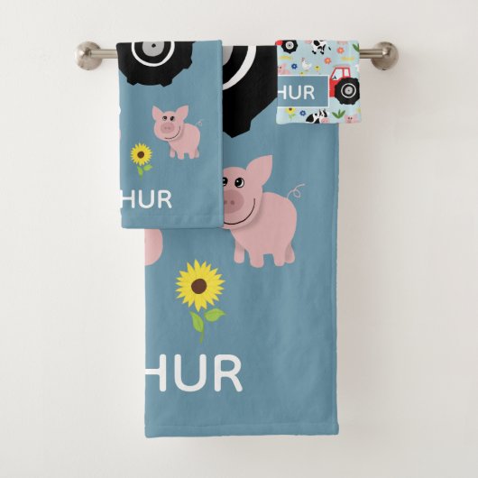 Garçons Joli et moderne tracteur de ferme et nom E (En situation)