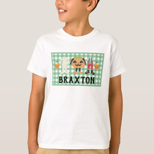 Garçons Joués en Trick ou traitement T-shirt Hallo (Devant)