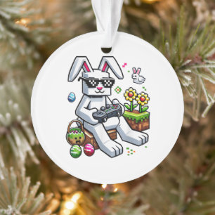 Garçons Joyeux Jour de Pâques Lapin Œuf Jeu Vidéo