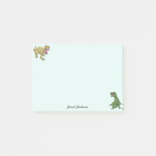Garçons Mignons Drôles Animaux Dinosaur Post-it No (Devant)