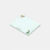 Garçons Mignons Drôles Animaux Dinosaur Post-it No (Incliné)