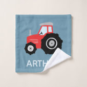 Garçons mignons et modernes ferme Nom du Motif Enf (Gant de toilette)