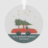 Garçons modernes adorables première voiture de Noë (dos)