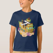 Garçons naufrage fun plage t-shirt (Devant)