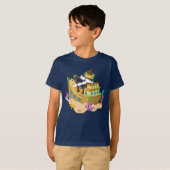 Garçons naufrage fun plage t-shirt (Devant entier)