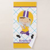 Garçons personnalisés Sports Home Run Serviette de (Serviette de bain)