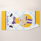 Garçons personnalisés Sports Home Run Serviette de (Serviette de bain)