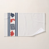 Garçons Préparatoires Dinosaure Gingham - Navy Rou (Serviette à main)