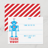 Garçons Robot Complétez Les Cartes de Remerciement (Devant / Derrière)