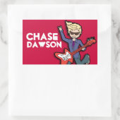 Garçons rockstar blonde nom rouge id étiquette aut (Sac)