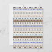 Garçons Teepee Tribal Baby Shower Invitations (Dos)