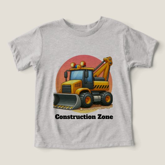 Garçons tout-petits construction personnalisable c (Design Recto)
