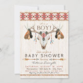 Garçons Tribal Crâne bébé douche Invitations (Devant)