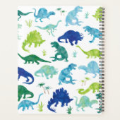 Garçons Vert Dinosaure Aquarelle T-Rex Enfants (Dos)