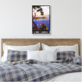 Garda Vintage Poster gerestaureerd Canvas Afdruk (Insitu (Slaapkamer))