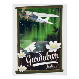 Garðabær IJsland reisposter Perfect Poster