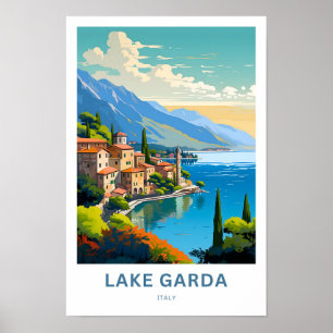 Gardameer Italië Reisprint Poster